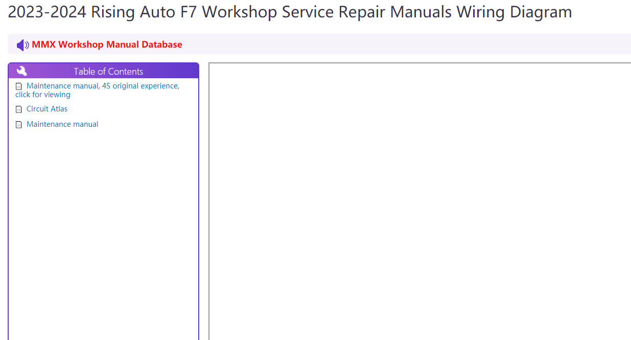 2018-2026 RISING Auto Series Workshop Service Repair Manuals Wiring Diagram
