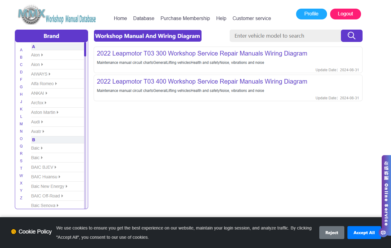 Leapmotor Series Repair Manuals & Circuit Diagrams (2019–2026)